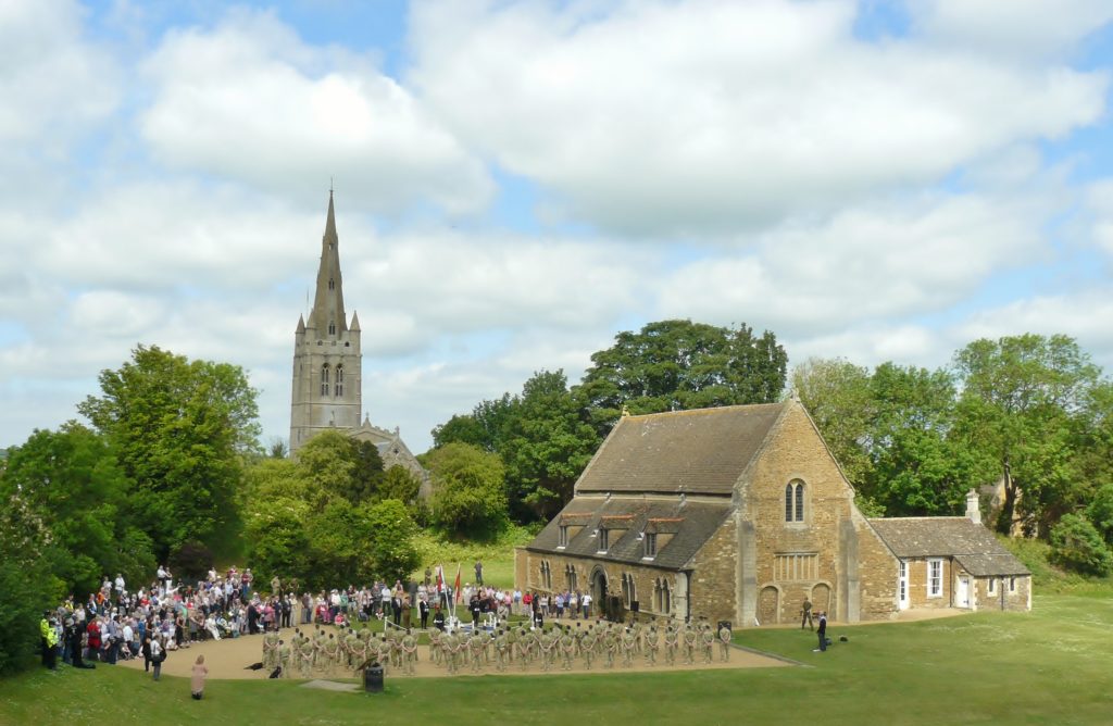 Image of Military Personnel on parade at Oakham Castle